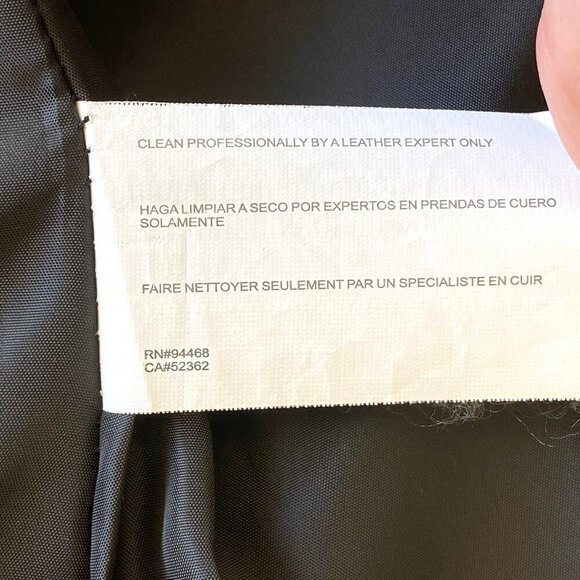 Nautica Womens Black Soft Leather Jacket Size S - Picture 11 of 16